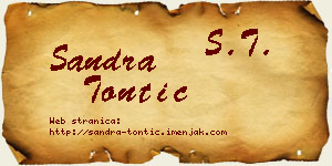 Sandra Tontić vizit kartica